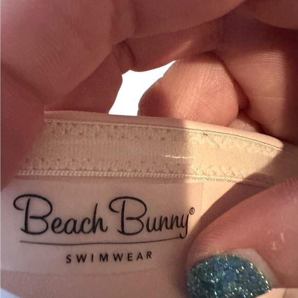 Beach bunny Large bandeau bikini top NWT blush pink - Picture 4 of 7